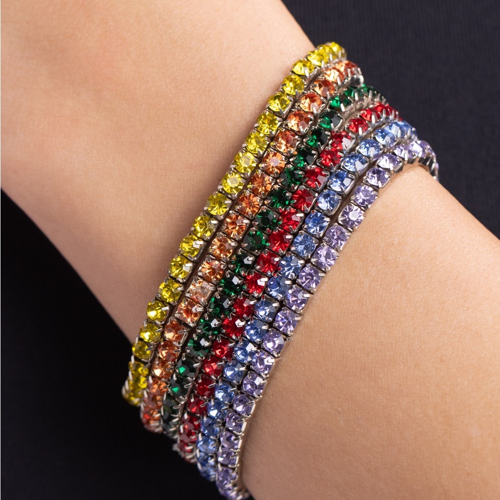 Colorful Crystal Stretchy Set - Picture 3 of 3